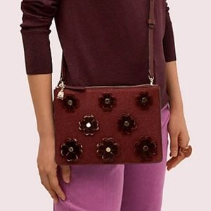 👀50% OFF - NWT‼️ Kate Spade ♠️ Floral Applique Crossbody